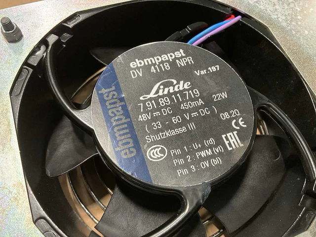 Ebmpapst 48v linde fan (6x) - afbeelding 4 van  5