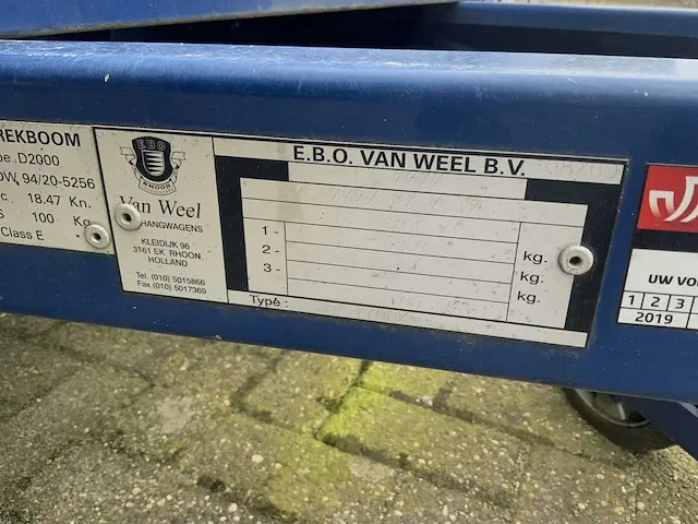 Ebo van weel vw1700kw tekst aanhangwagen - afbeelding 14 van  38