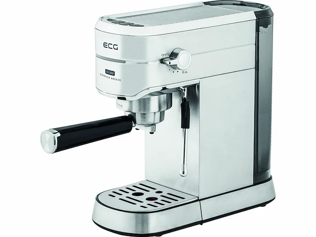 Ecg esp 20501 iron espressomaker watertank 1,25l roestvrijstaal zilver 20 bar 1250-1450 w - afbeelding 1 van  6