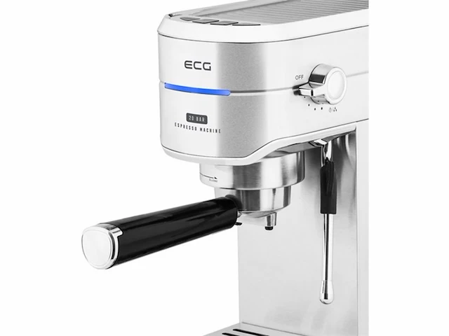 Ecg esp 20501 iron espressomaker watertank 1,25l roestvrijstaal zilver 20 bar 1250-1450 w - afbeelding 2 van  6