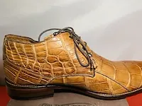 Echte krokodillen leren schoenen van italiaans kultmerk calzoleria - afbeelding 1 van  8