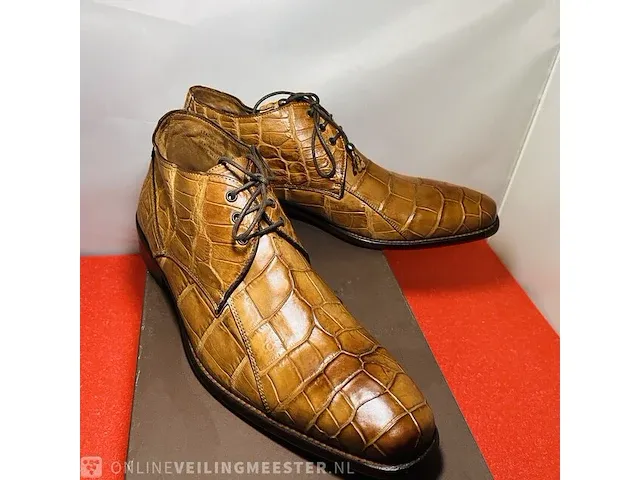 Echte krokodillen leren schoenen van italiaans kultmerk calzoleria - afbeelding 2 van  8