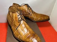 Echte krokodillen leren schoenen van italiaans kultmerk calzoleria - afbeelding 2 van  8