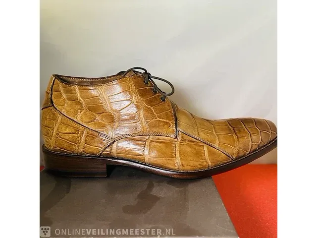 Echte krokodillen leren schoenen van italiaans kultmerk calzoleria - afbeelding 5 van  8