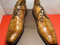 Echte krokodillen leren schoenen van italiaans kultmerk calzoleria - afbeelding 6 van  8