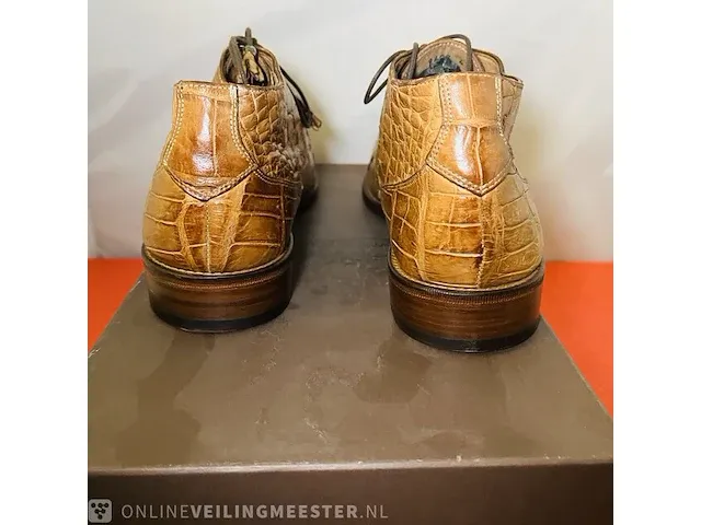 Echte krokodillen leren schoenen van italiaans kultmerk calzoleria - afbeelding 7 van  8