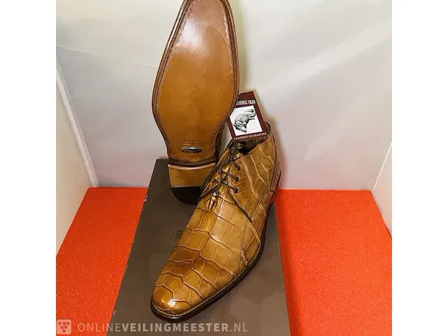 Echte krokodillen leren schoenen van italiaans kultmerk calzoleria - afbeelding 8 van  8