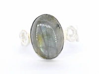 Echte zilveren ring met edelsteen - afbeelding 1 van  5
