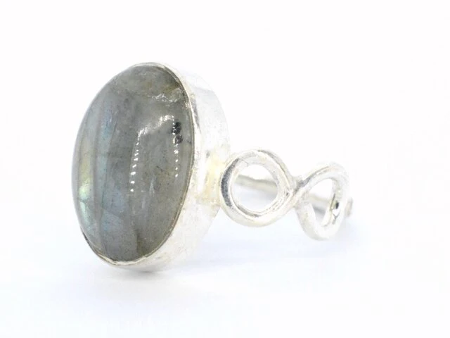Echte zilveren ring met edelsteen - afbeelding 3 van  5
