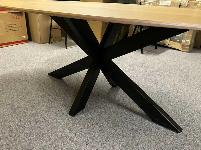 Eco eiken eetkamertafel - afbeelding 4 van  5