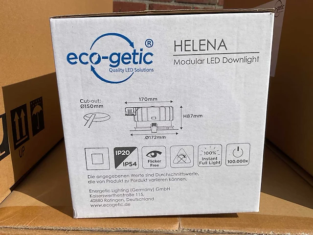 Eco-getic - helena led downlight ø172 mm - 10w / 16w (349x) - afbeelding 5 van  8