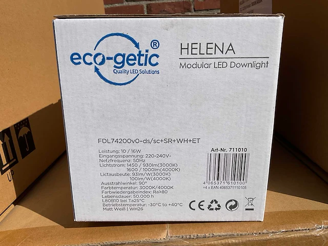 Eco-getic - helena led downlight ø172 mm - 10w / 16w (349x) - afbeelding 6 van  8