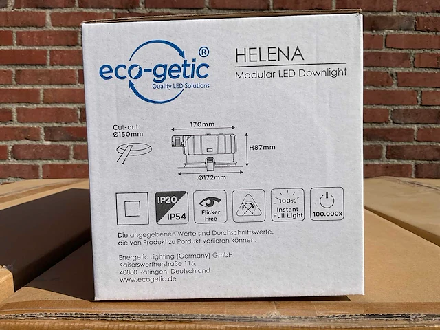 Eco-getic - helena led downlight ø172 mm - 10w / 16w (384x) - afbeelding 5 van  7