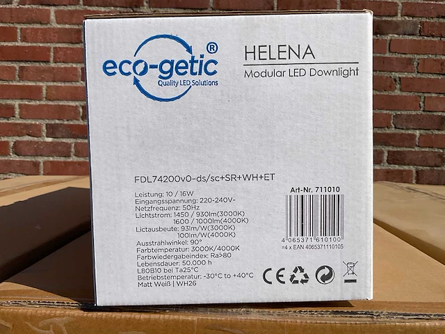 Eco-getic - helena led downlight ø172 mm - 10w / 16w (384x) - afbeelding 6 van  7
