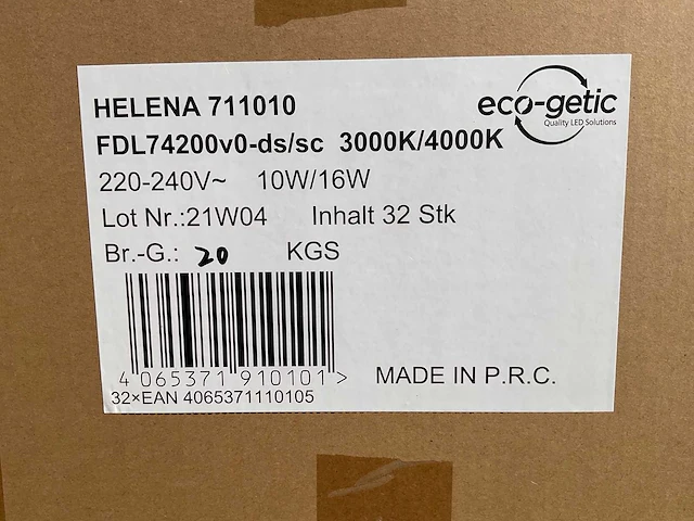 Eco-getic - helena led downlight ø172 mm - 10w / 16w (384x) - afbeelding 7 van  7