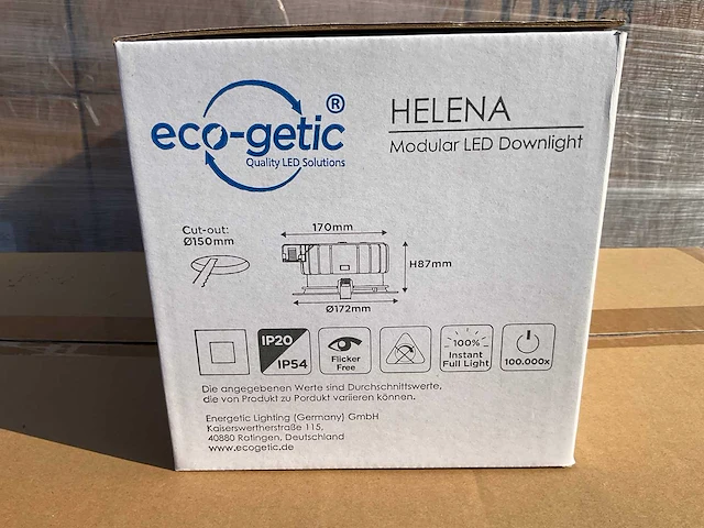 Eco-getic - helena led downlight ø172 mm - 10w / 16w (480x) - afbeelding 5 van  7