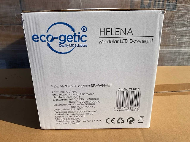 Eco-getic - helena led downlight ø172 mm - 10w / 16w (480x) - afbeelding 6 van  7