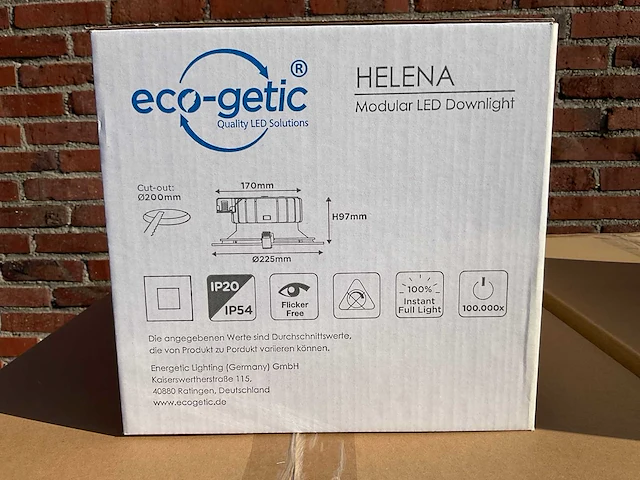 Eco-getic - helena led downlight ø225 mm - 19,5w / 25w (152x) - afbeelding 5 van  8
