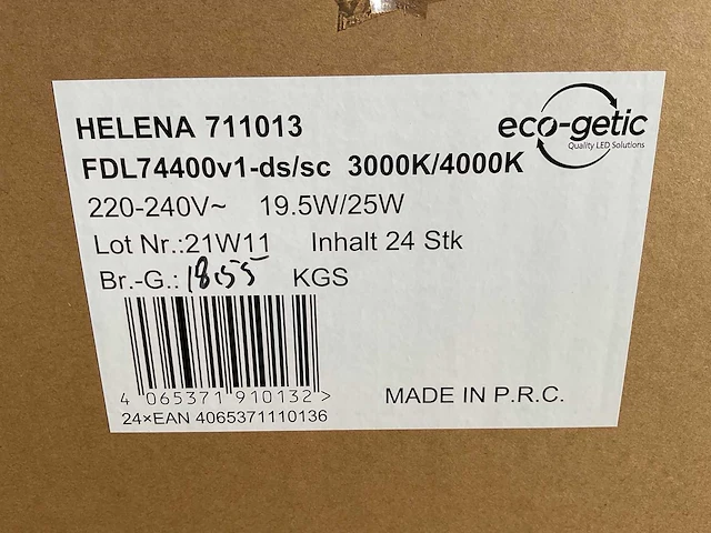 Eco-getic - helena led downlight ø225 mm - 19,5w / 25w (152x) - afbeelding 7 van  8