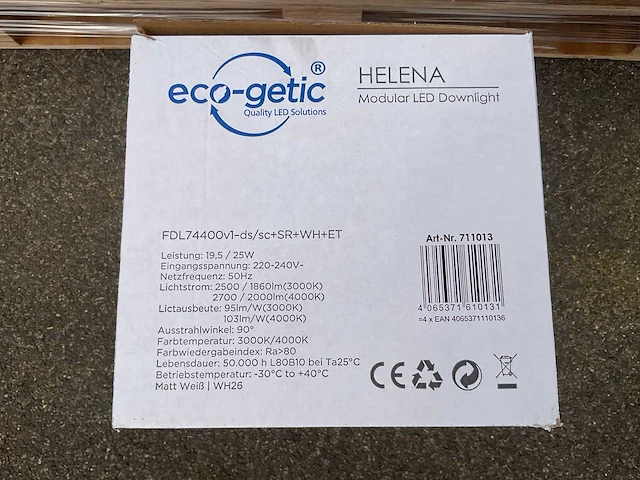 Eco-getic - helena led downlight ø225 mm - 19,5w / 25w (288x) - afbeelding 6 van  7