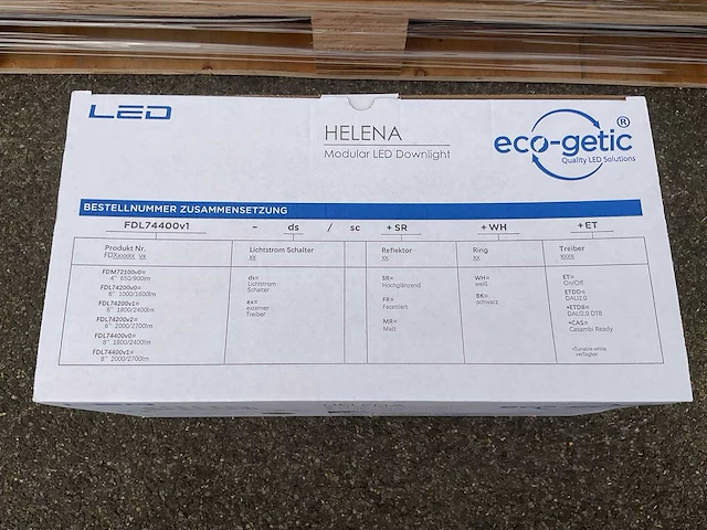 Eco-getic - helena led downlight ø225 mm - 19,5w / 25w (288x) - afbeelding 4 van  7