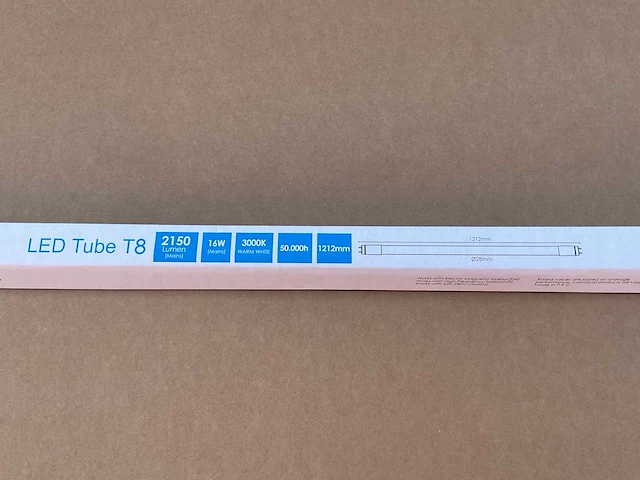 Eco-getic - led tube t8 1212 mm - 16w 3000k (480x) - afbeelding 2 van  9
