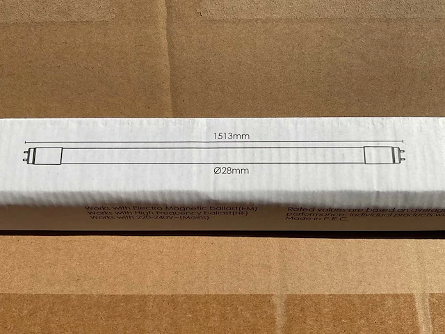 Eco-getic - led tube t8 1513 mm - 24w 3000k (400x) - afbeelding 1 van  9