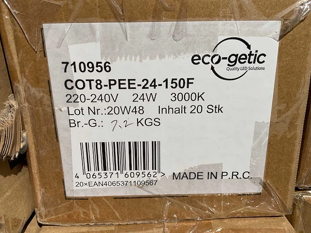 Eco-getic - led tube t8 1513 mm - 24w 3000k (400x) - afbeelding 9 van  9