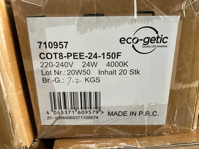 Eco-getic - led tube t8 1513 mm - 24w 4000k (400x) - afbeelding 9 van  9