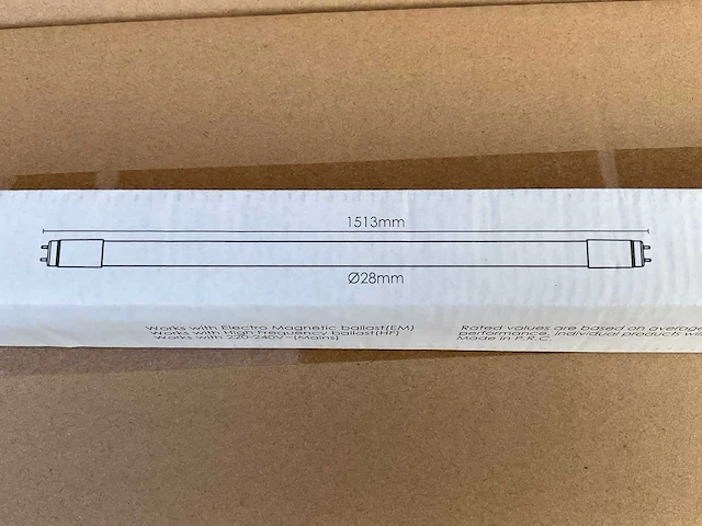 Eco-getic - led tube t8 1513 mm - 24w 4000k (400x) - afbeelding 1 van  9