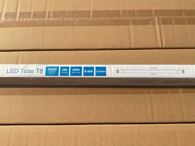 Eco-getic - led tube t8 1513 mm - 24w 6500k (400x) - afbeelding 4 van  9