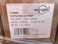 Eco-getic - led tube t8 1513 mm - 24w 6500k (400x) - afbeelding 9 van  9