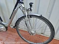 Ecocity e-bike/ elektrische fiets cross, zilver-blauw - afbeelding 2 van  9