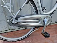 Ecocity e-bike/ elektrische fiets cross, zilver-blauw - afbeelding 4 van  9