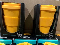 Ecoffee cup - bananafarma 400 ml - ecoffee cup bekers (96x) - afbeelding 1 van  4