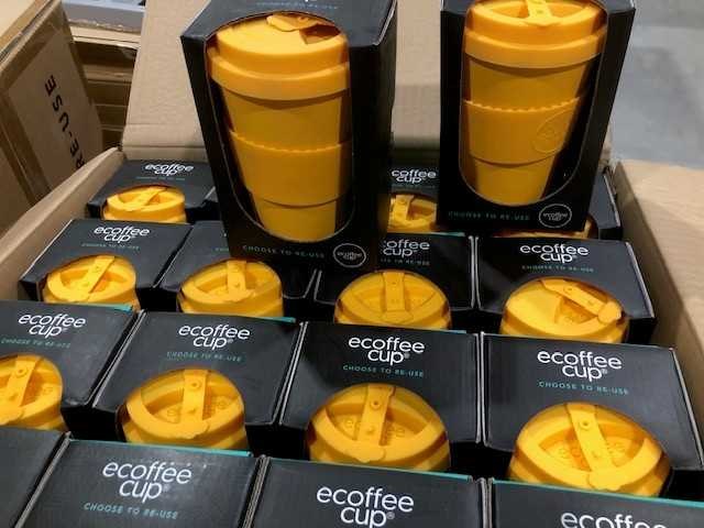 Ecoffee cup - bananafarma 400 ml - ecoffee cup bekers (96x) - afbeelding 4 van  4