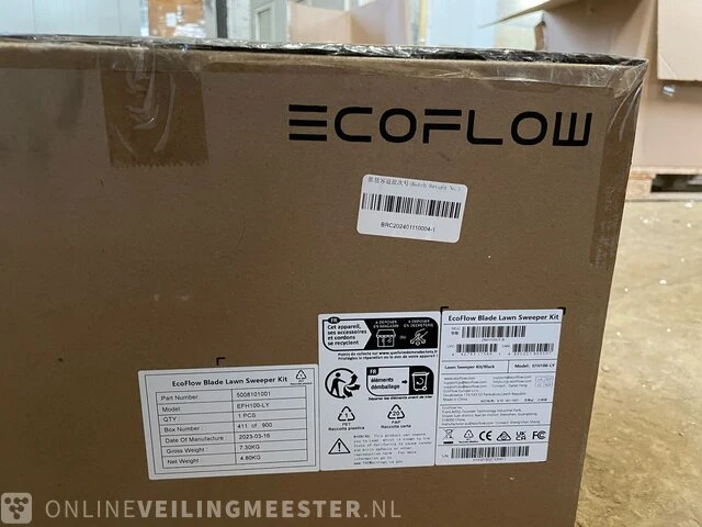 Ecoflow blade lawn sweeper kit, efh100-ly, zwart - afbeelding 3 van  3