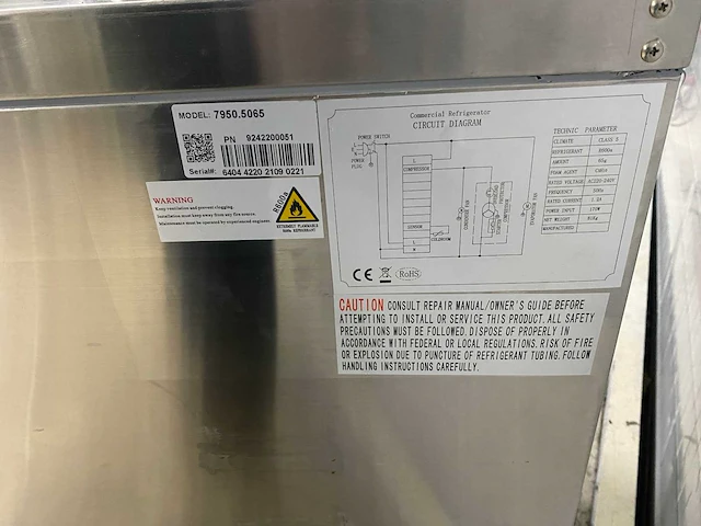 Ecofrost 2-deurs 7950.5065 koelwerkbank - afbeelding 5 van  7