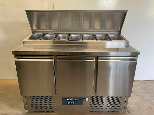 Ecofrost 4750.062 saladiere 3 deurs 7x1/3 gn pan - met gn inzet - afbeelding 1 van  12