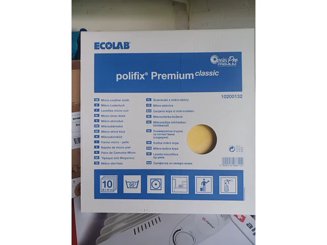 Ecolab micro lerenzeem polifix premium 38 x 40cm aantal 10 stuks. - afbeelding 1 van  9
