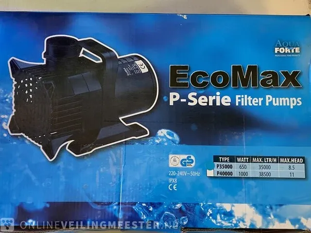 Ecomax p 3500 vijverpomp aquaforte, p 3500 - afbeelding 1 van  2