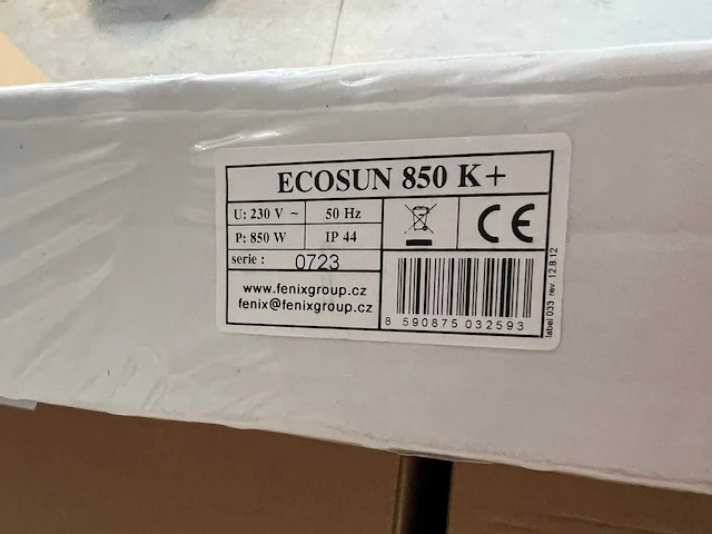 Ecosun - 850 k+ - infraroodpaneel - afbeelding 2 van  2