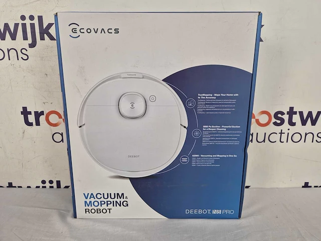 Ecovacs - deebot n8 pro - robotstofzuiger- actief dweilsysteem - afbeelding 2 van  2