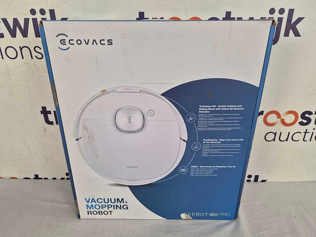 Ecovacs - deebot n8 pro - robotstofzuiger- actief dweilsysteem - afbeelding 2 van  2