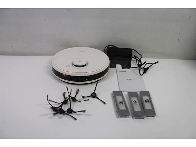 Ecovacs deebot n8 pro care robotstofzuiger + accessoireset & 3 extra doeken 3d obstakeldetectie laserfunctie 2600pa wit - afbeelding 3 van  4