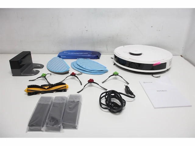 Ecovacs deebot n8 pro care robotstofzuiger + accessoireset & 3 extra doeken 3d obstakeldetectie laserfunctie 2600pa wit - afbeelding 3 van  4