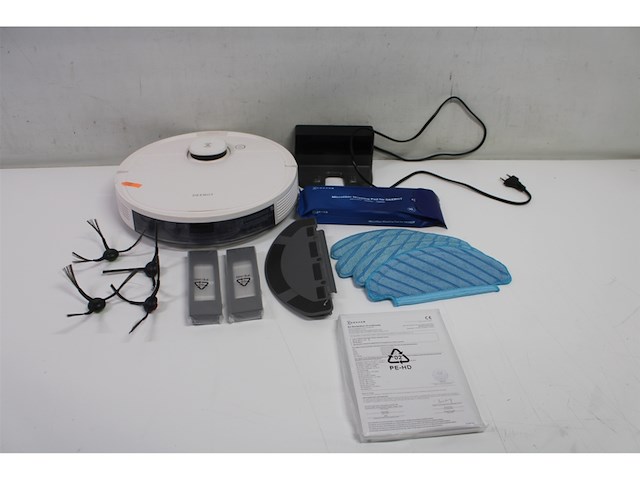 Ecovacs deebot n8 pro care robotstofzuiger + accessoireset & 3 extra doeken 3d obstakeldetectie laserfunctie 2600pa zuigkracht alexa wit - afbeelding 4 van  5