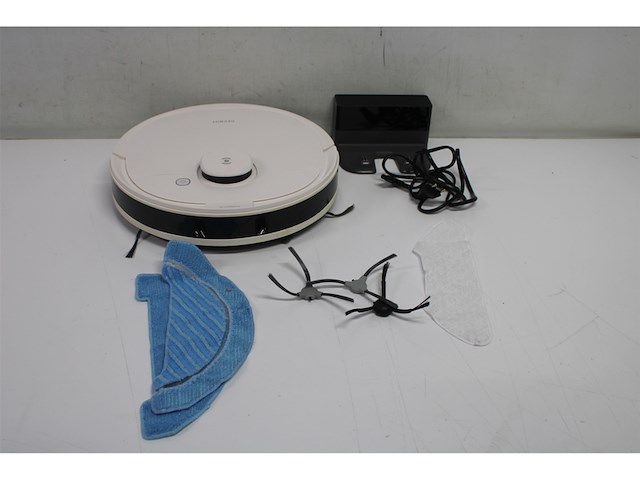 Ecovacs deebot n8 pro care robotstofzuiger + accessoireset & 3 extra doeken 3d obstakeldetectie laserfunctie 2600pa zuigkracht alexa wit - afbeelding 3 van  4