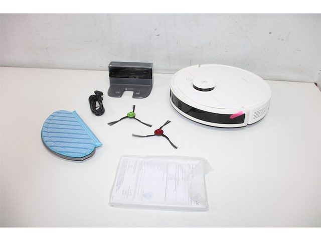 Ecovacs deebot n8 pro care robotstofzuiger + accessoireset & 3 extra doeken 3d obstakeldetectie laserfunctie 2600pa zuigkracht alexa wit - afbeelding 3 van  4