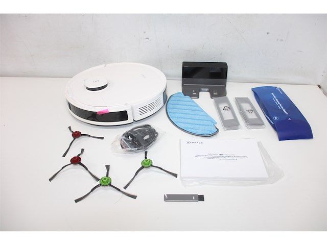 Ecovacs deebot n8 pro care robotstofzuiger + accessoireset & 3 extra doeken 3d obstakeldetectie laserfunctie 2600pa zuigkracht alexa wit - afbeelding 3 van  4